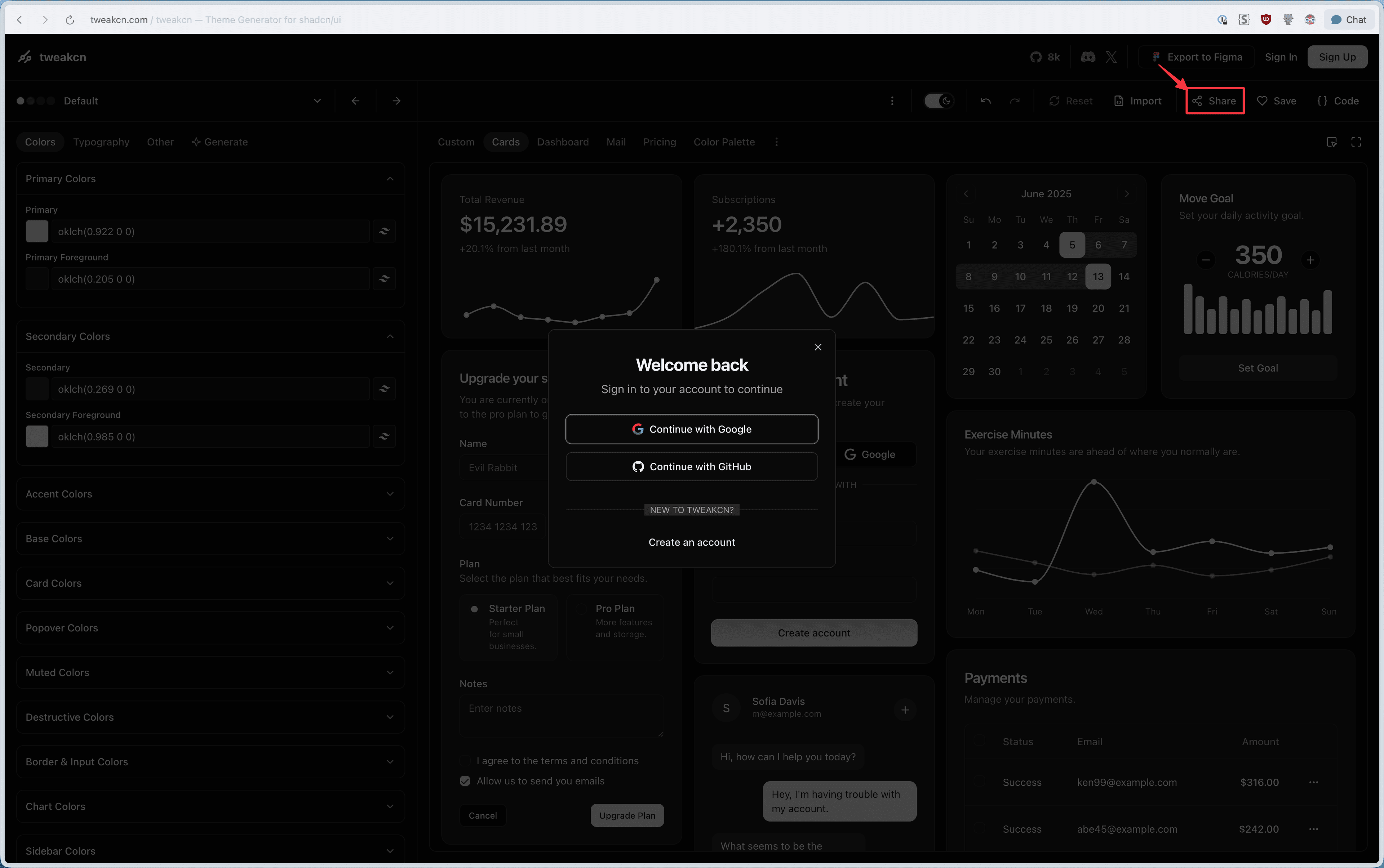 Share Theme