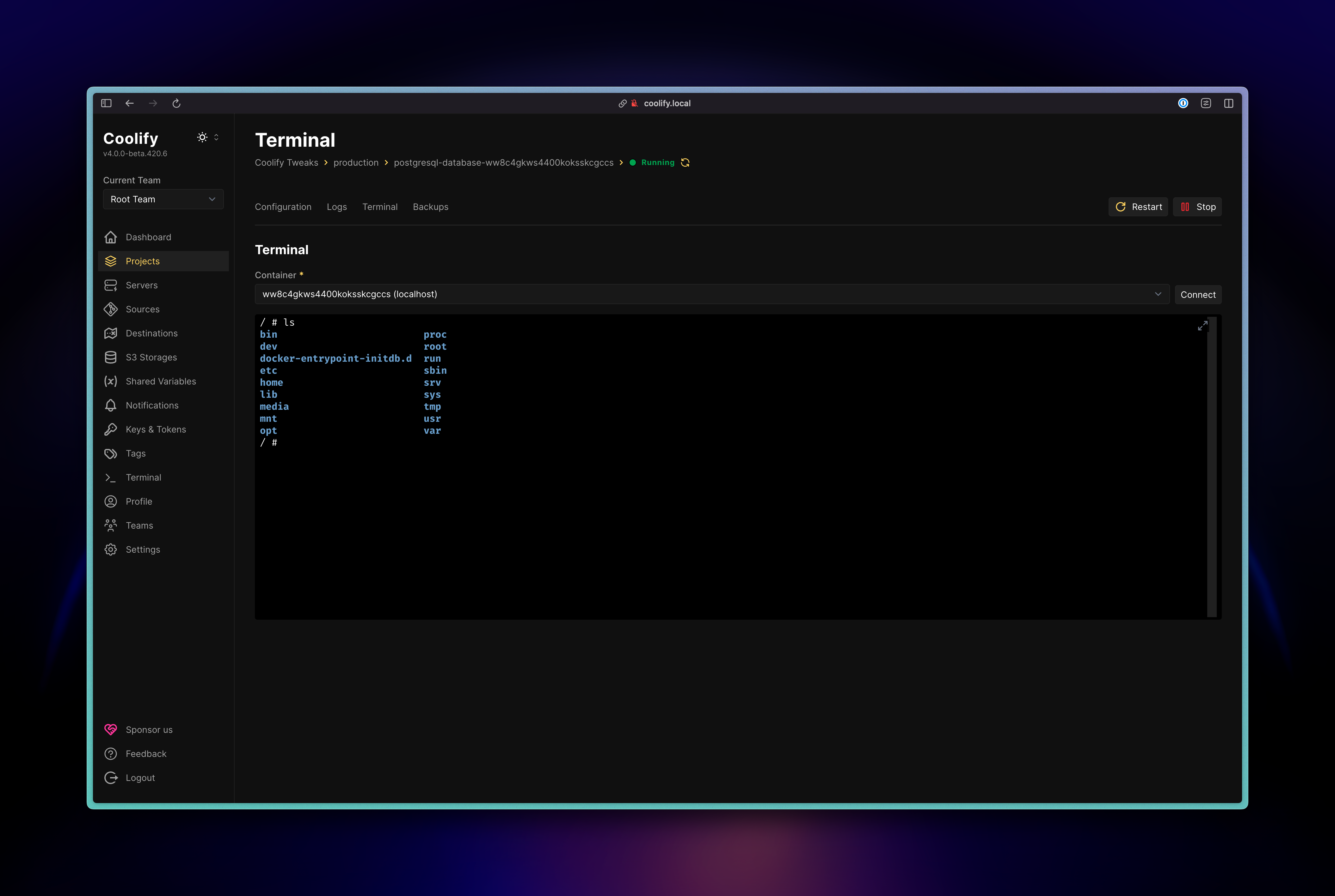 Resource Terminal Before