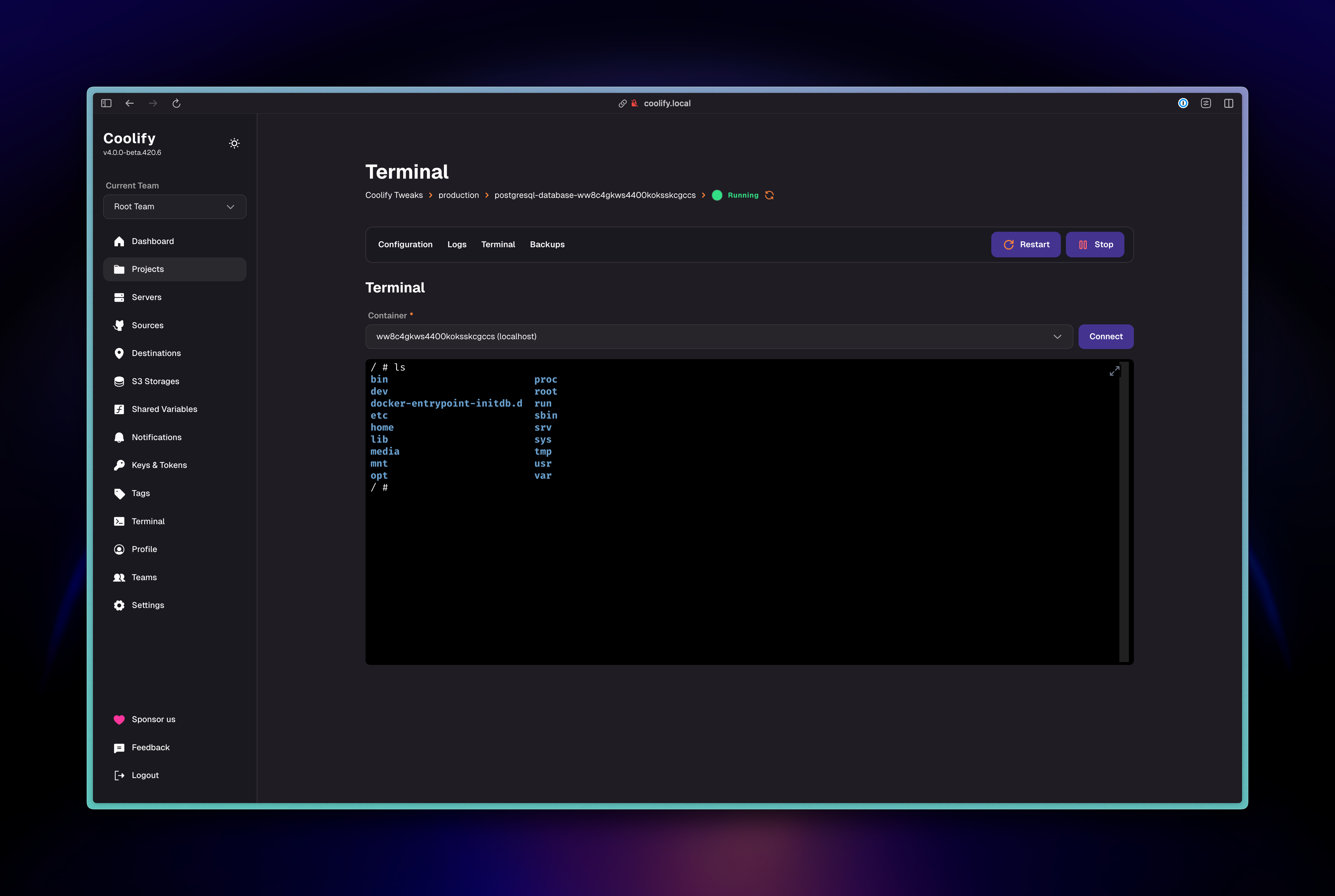 Resource Terminal After