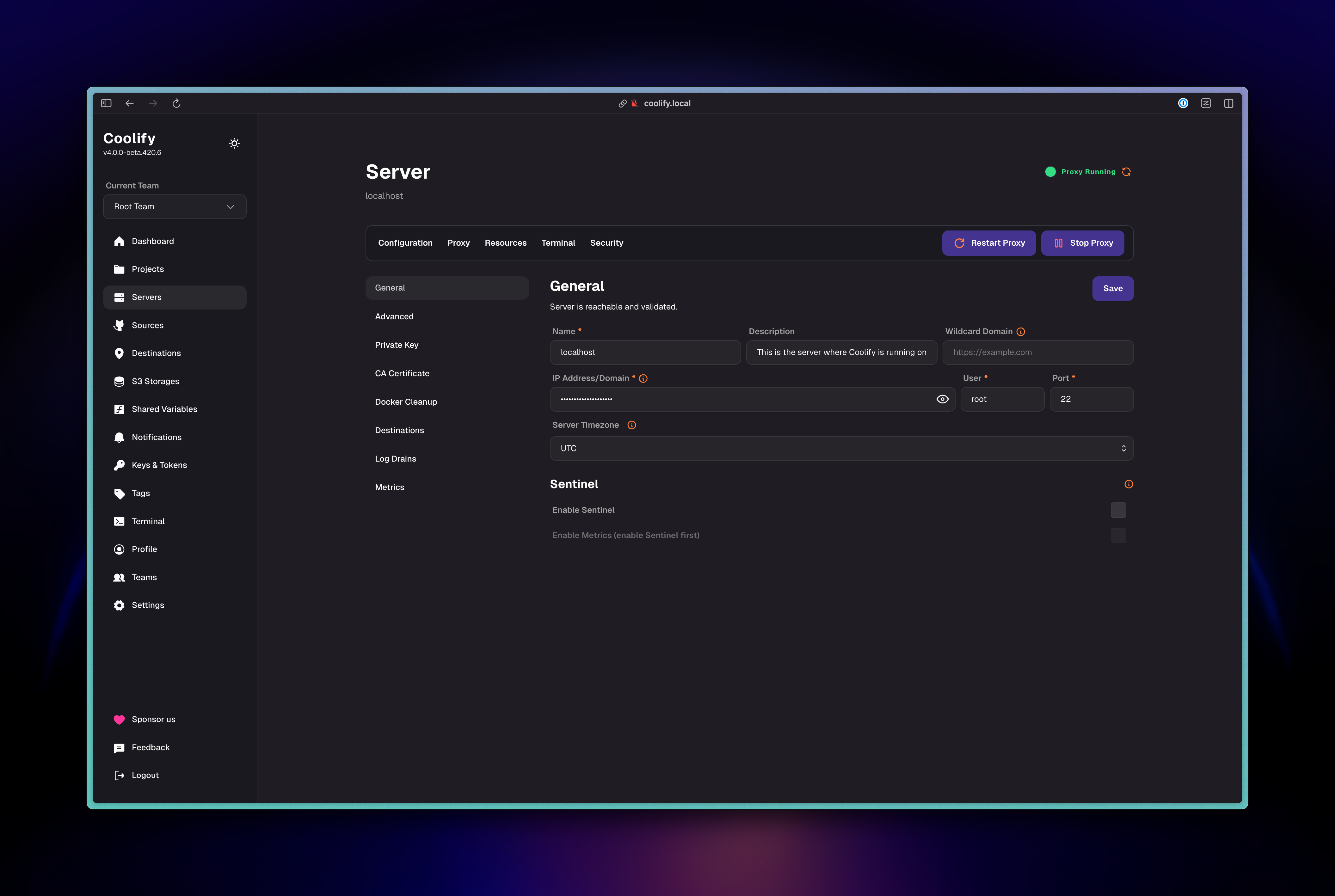 Server Settings After